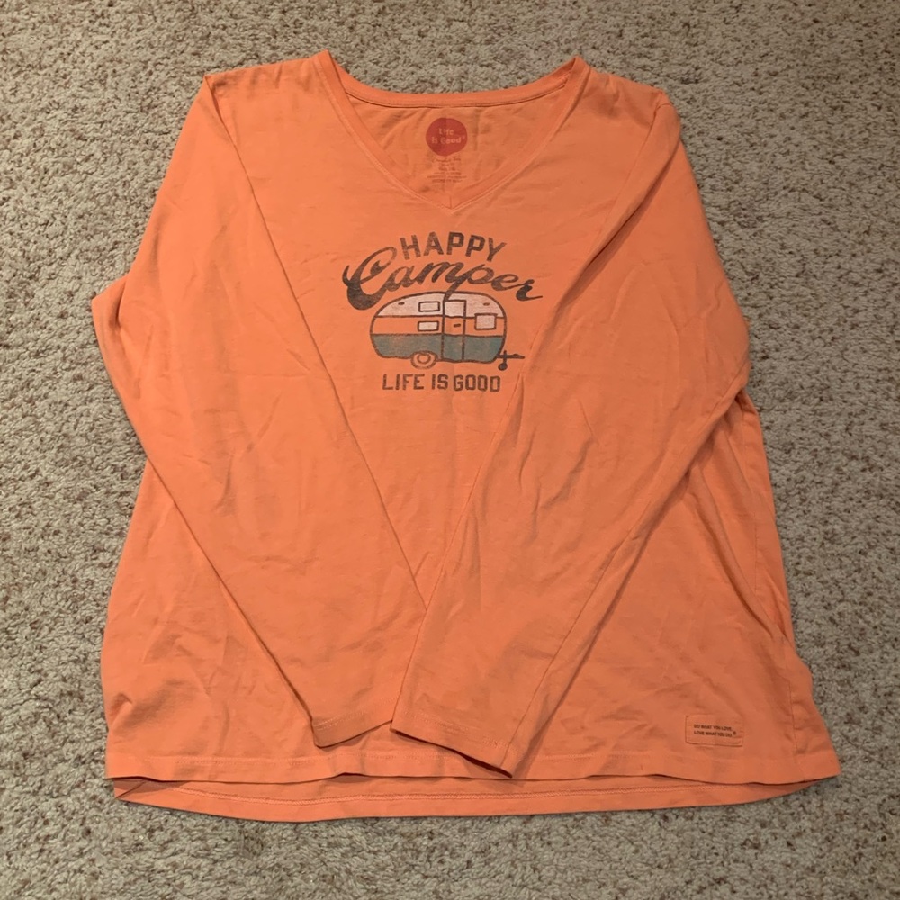 Life is Good Happy Camper Long Sleeve